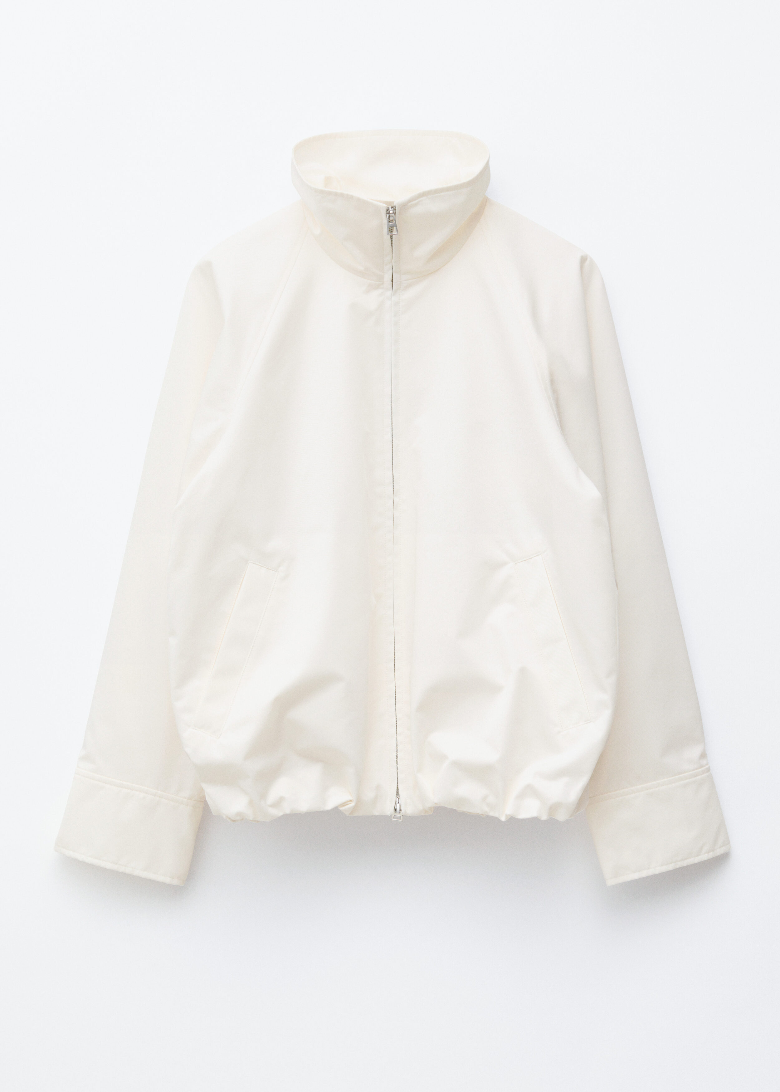 Zip-Up Twill Jacket