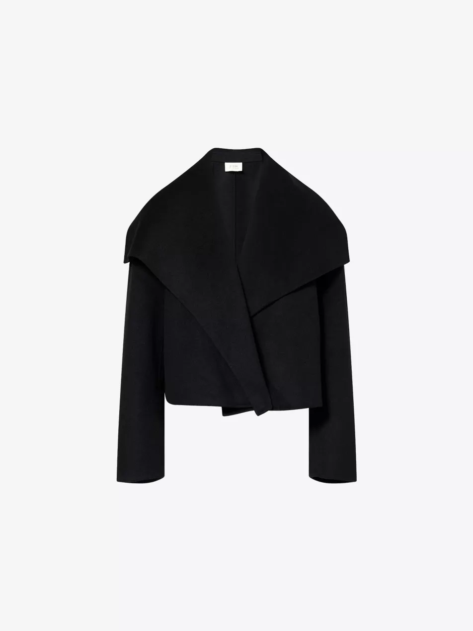 Lucia Cropped Wool-Blend Coat - 4