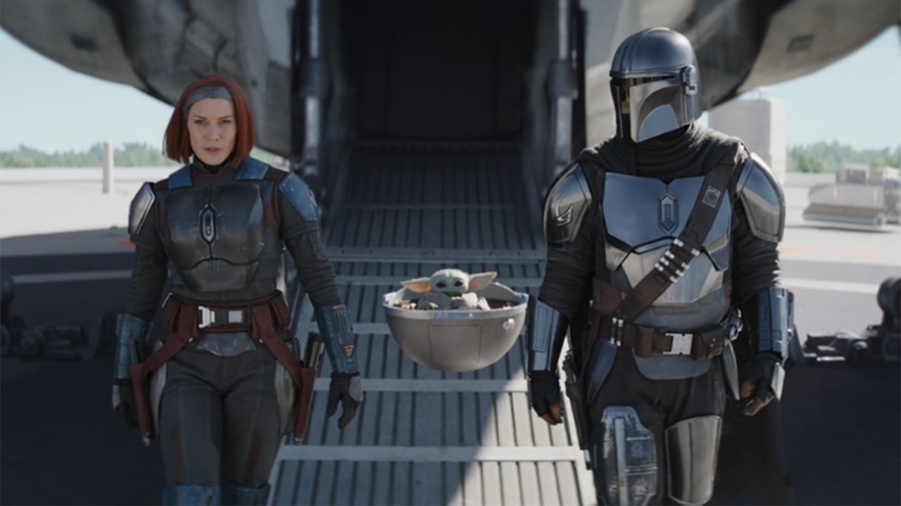 Katee Sackhoff and Pedro Pascal on The Mandalorian