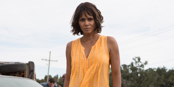 Halle Berry Kidnap Orange Blouse