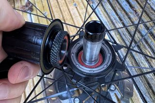 Detail of Vision Metron 60 SL rear hub