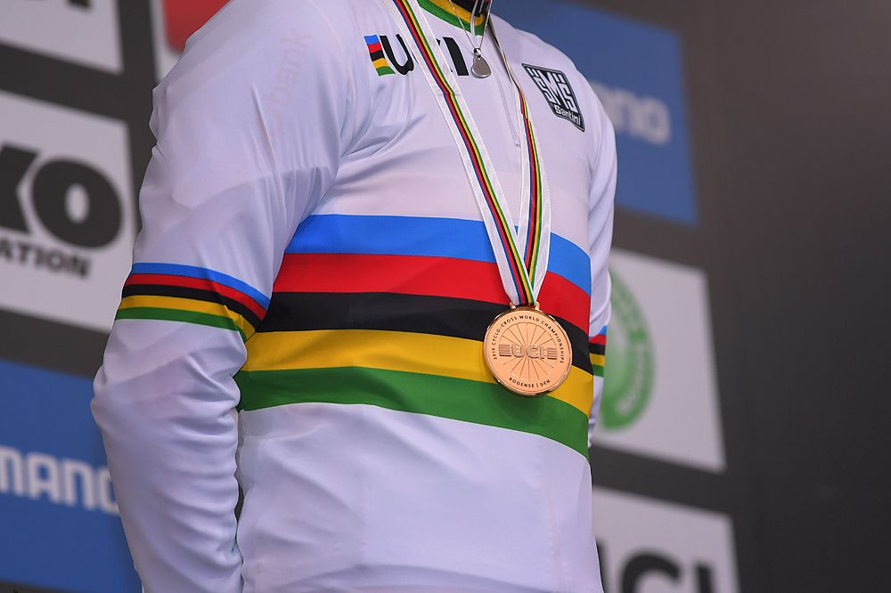 Sanne Cant (Belgium) wins her third consecutive cyclo-cross world title in Bogense