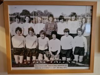 The Southampton team from the 1971 final, with Lloyd on the bottom row, furthest to the left (FA Handout/PA)