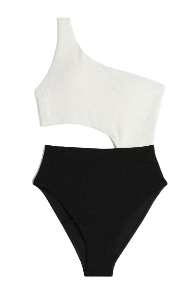 Padded-Cup High-Leg Swimsuit