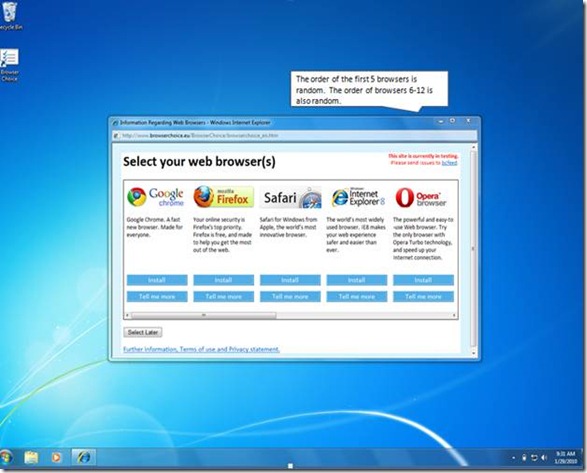 Browser ballot screen