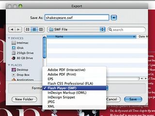 Export to flash SWF