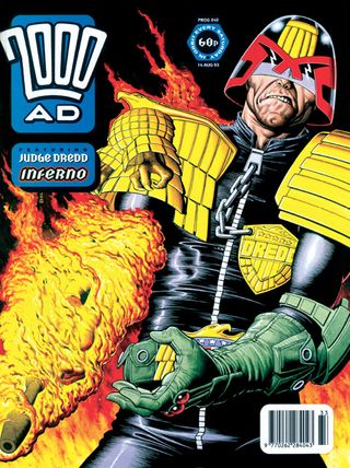 Brian Bolland is back! And this Dredd cover oozes cinematic action and colour