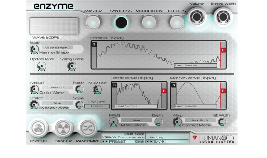 Enzyme is spread across a handful of tabbed pages - be glad of it, as you wouldn&#039;t want to try to take it all in at once!