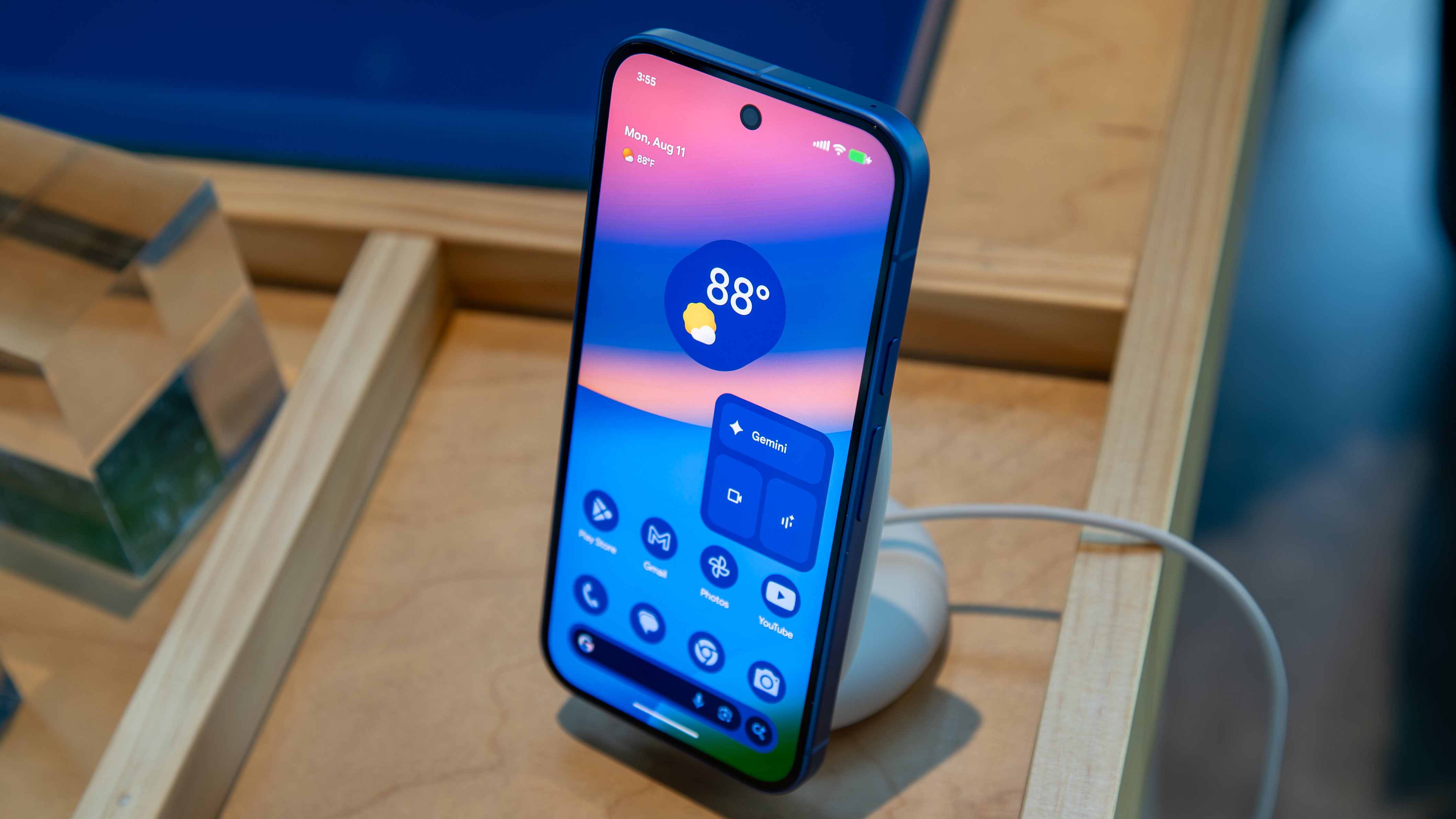 Pixel 10 on the Pixelsnap Charger with Stand