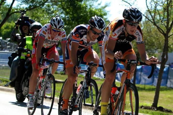 The day's breakaway during stage three at Elk Grove
