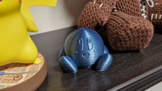 3D-printed Kirby miniature closeup