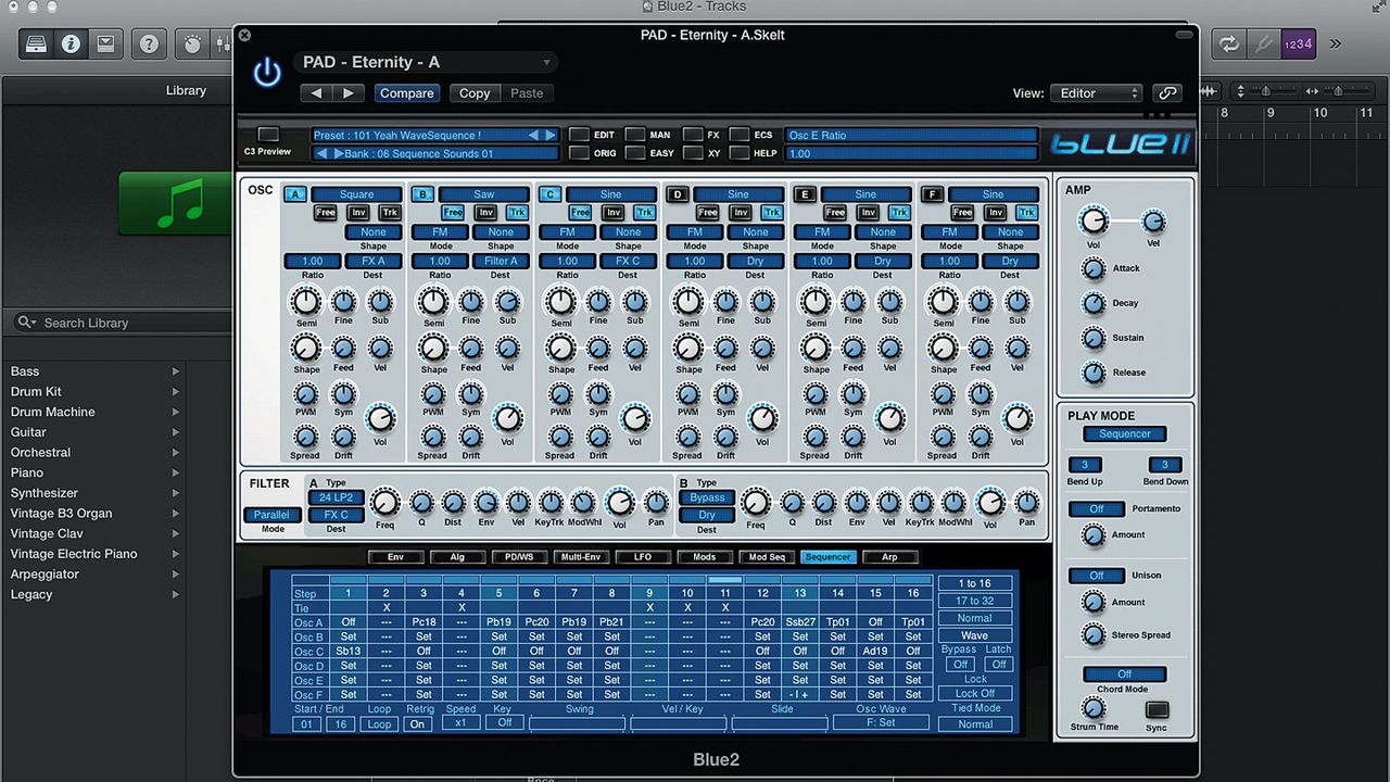 Blue II sees the introduction of flexible wavesequencing to a sequencer that was superb even to begin with