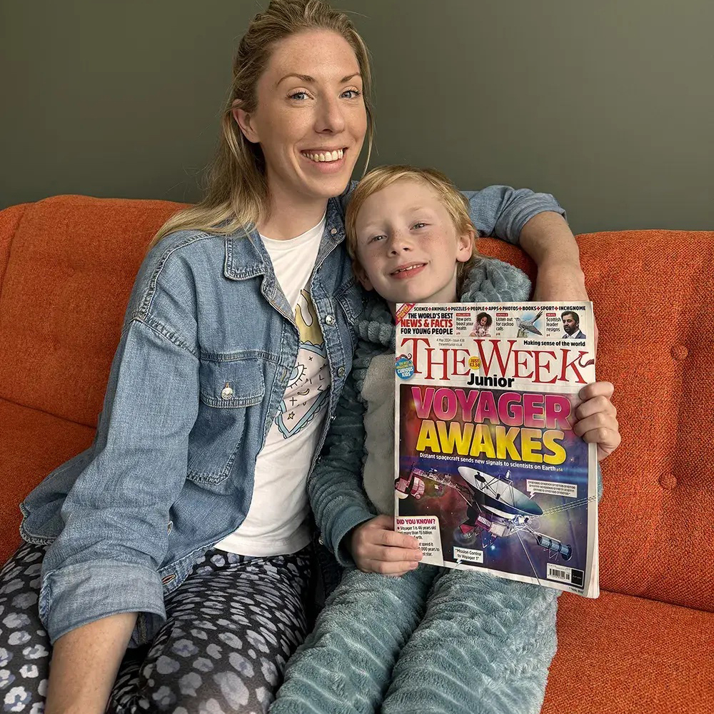 Daisy Woods with her son