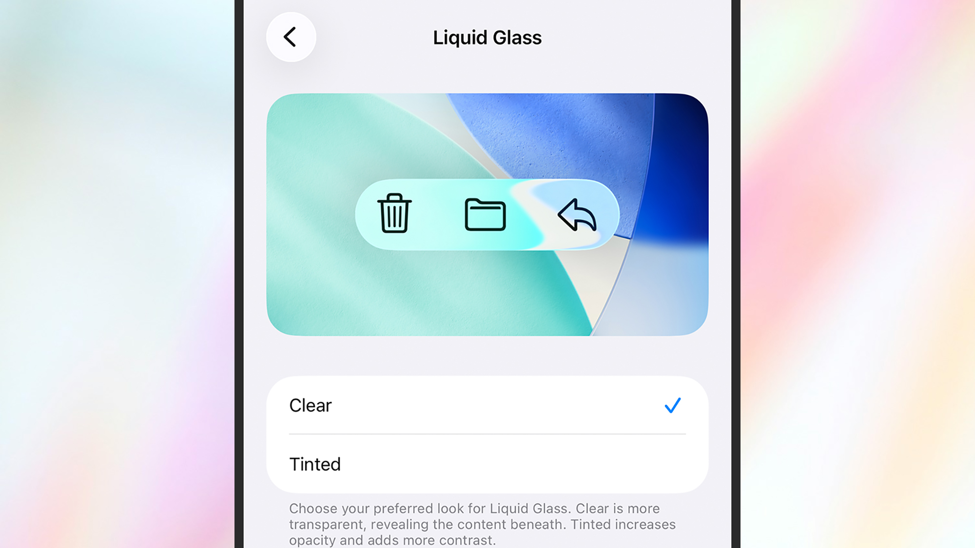 iOS Liquid Glass