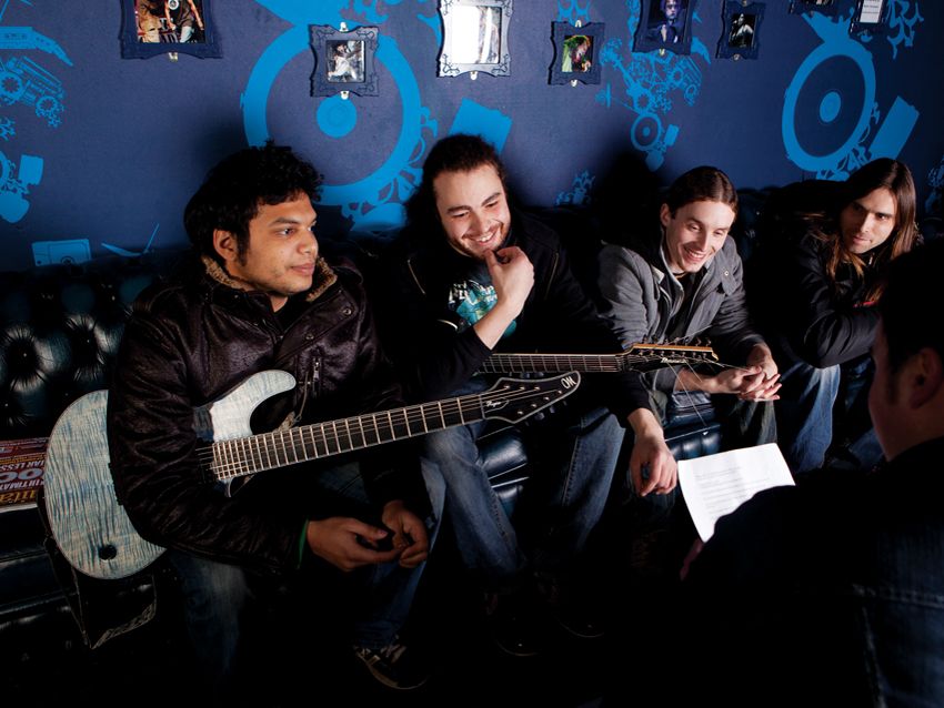 Djent's gents: Misha Mansoor of Periphery, Monuments' John Browne and TesseracT's Acle Kahney