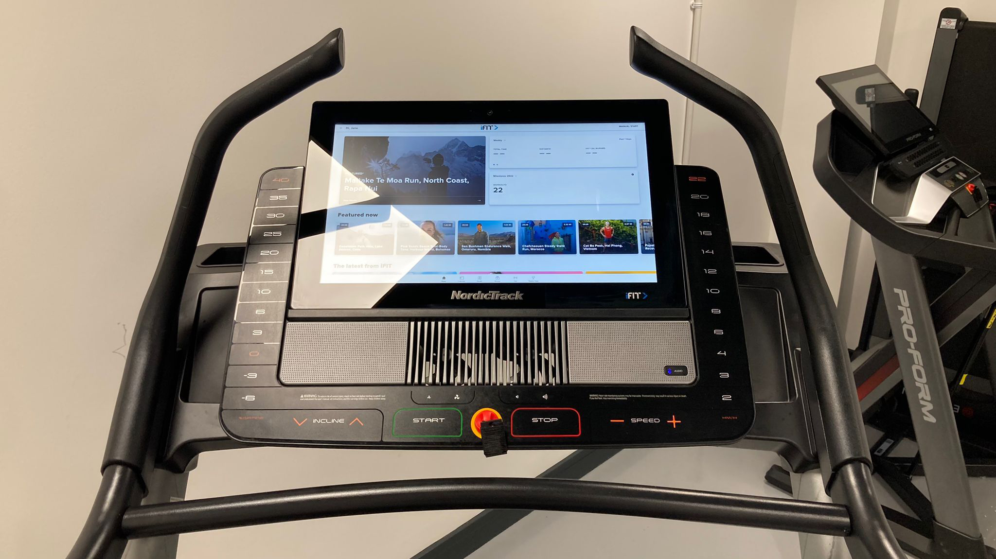 NordicTrack X22i screen