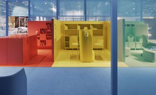 Office furniture brand Kinnarps won the accolade for best stand with its captivating colour coordinated set-ups
