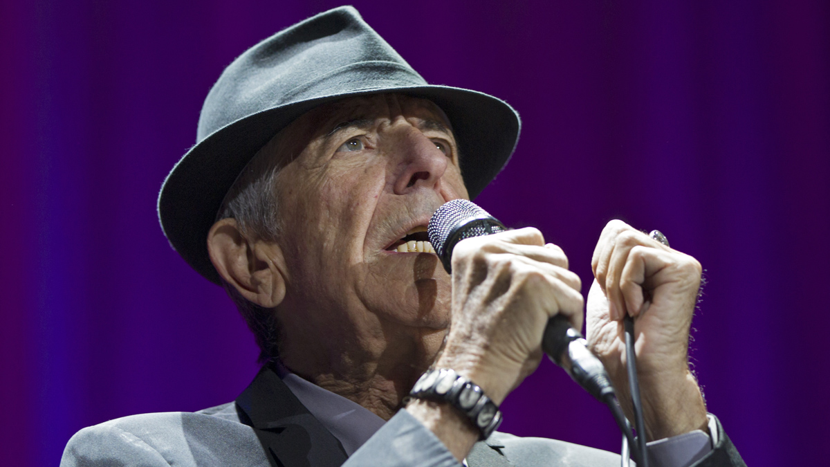 Leonard Cohen performing in New Zealand in 2013.