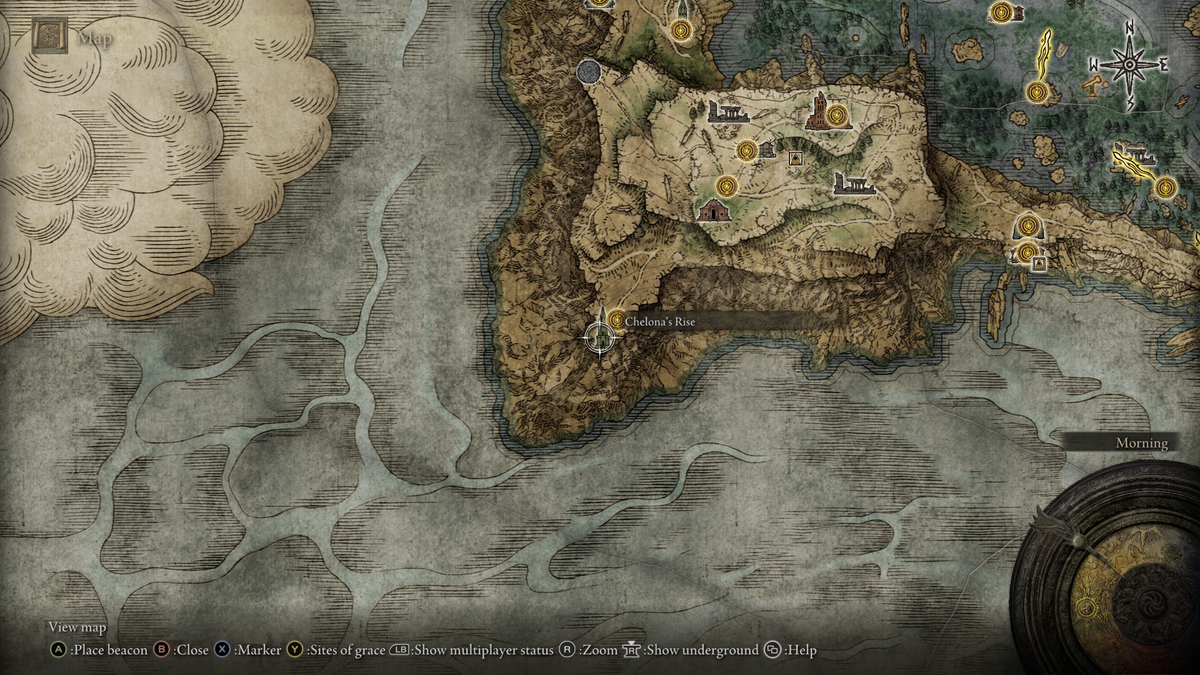 The location of the Ranni's Dark Moon spell.