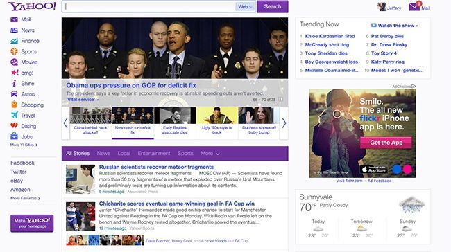 Yahoo Redesigns Its Homepage With Mobile Friendly News Feed TechRadar   E3909593deece577d2ad0ed9449b2006 650 80 