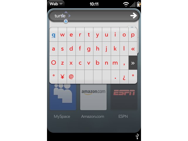 Palm Pre gets an on-screen keyboard