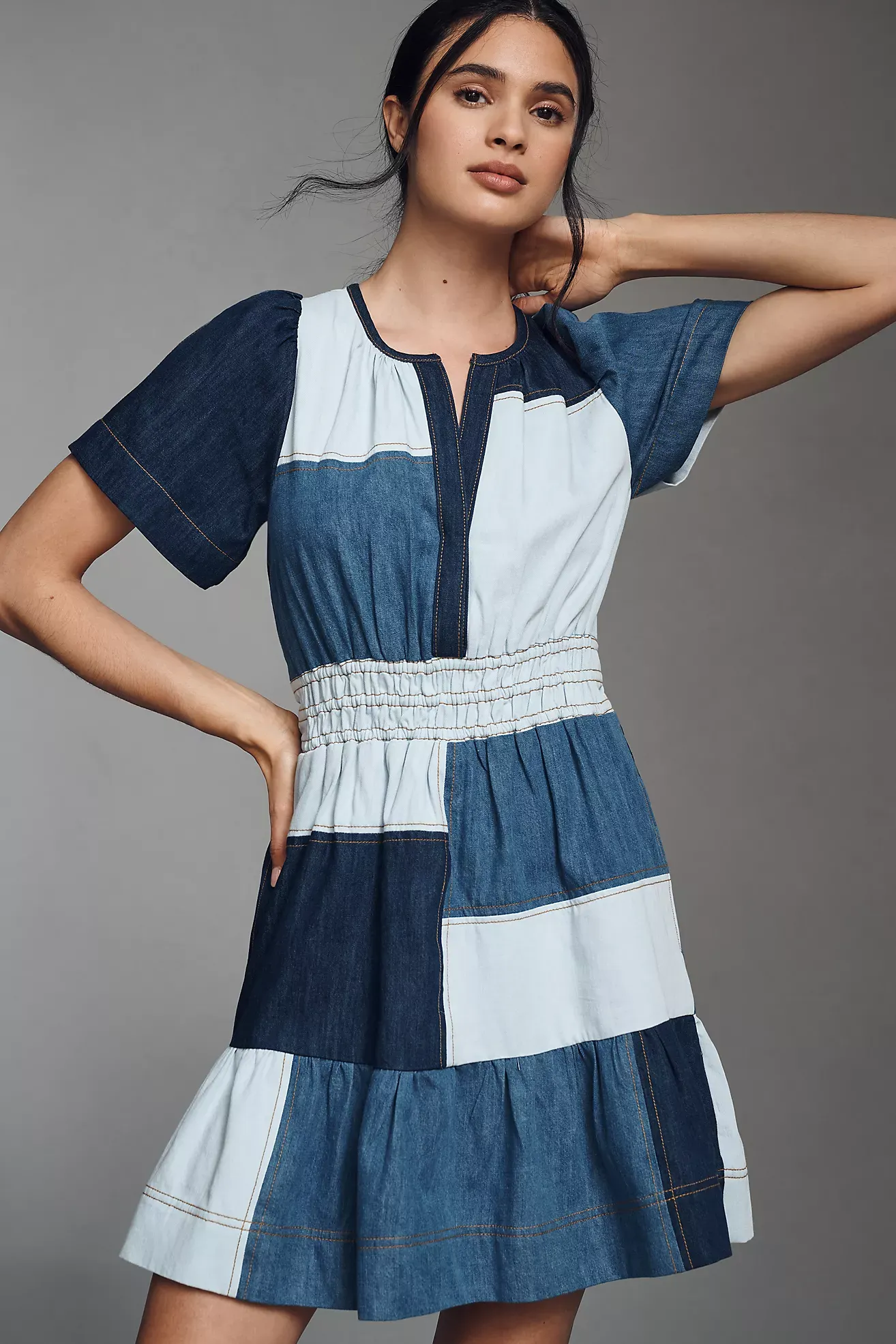 The Somerset Mini Dress: Patchwork Edition