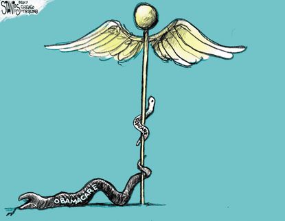 Political Cartoon U.S. Obamacare GOP health care replacement
