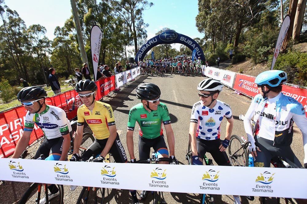 The start-line in Launceston.