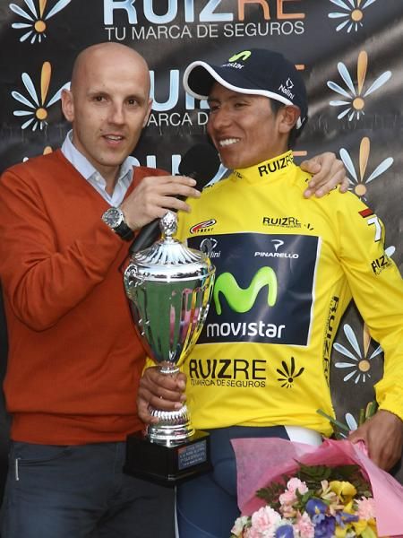 Race leader Nairo Quintana (Movistar Team)
