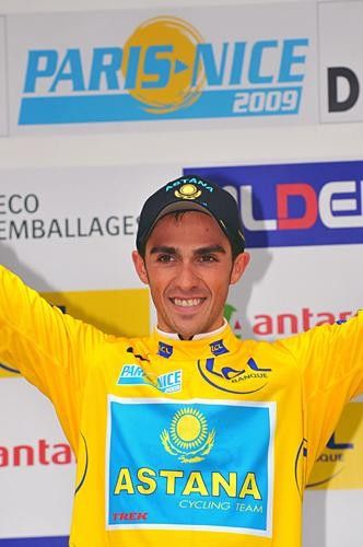 As happy as Alberto: Alberto Contador (Astana) was delighted with his time trial win, his rivals however weren't as impressed.