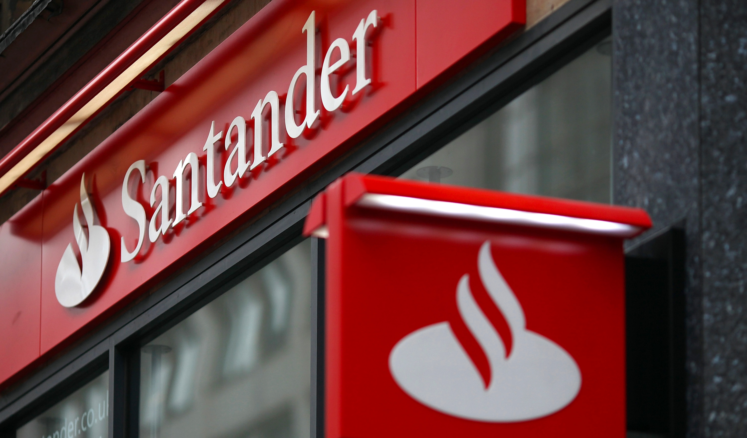 Santander bank branch in London