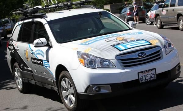 Peanut Butter &amp; Co.TWENTY12 team Car with Thule racks