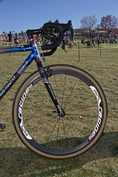 Denver-based ROL Wheels provides Compton with its soon-to-be-released Racing 38CX carbon tubular wheelset.