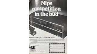 What Hi-Fi? Arcam ad from the 1980s