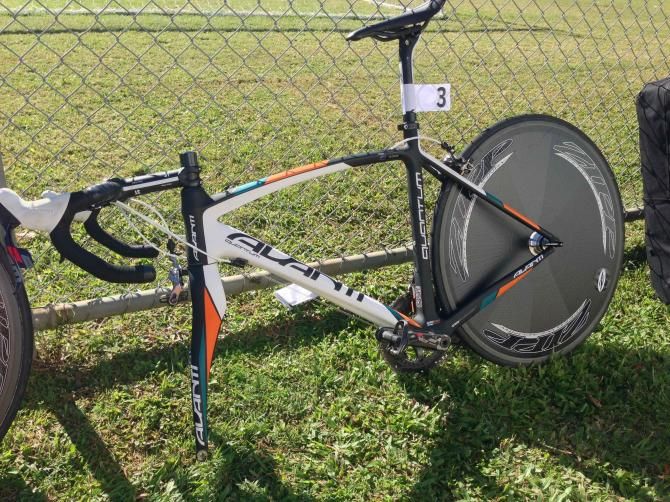 Most of the GC contenders chose a disc rear wheel for the Battle on the Border time trial