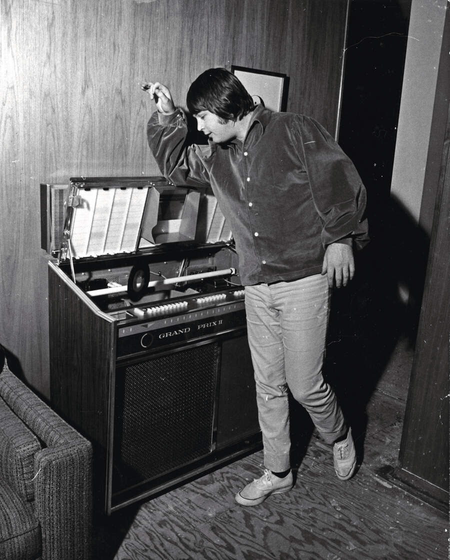 Brian Wilson in the studio circa 1967