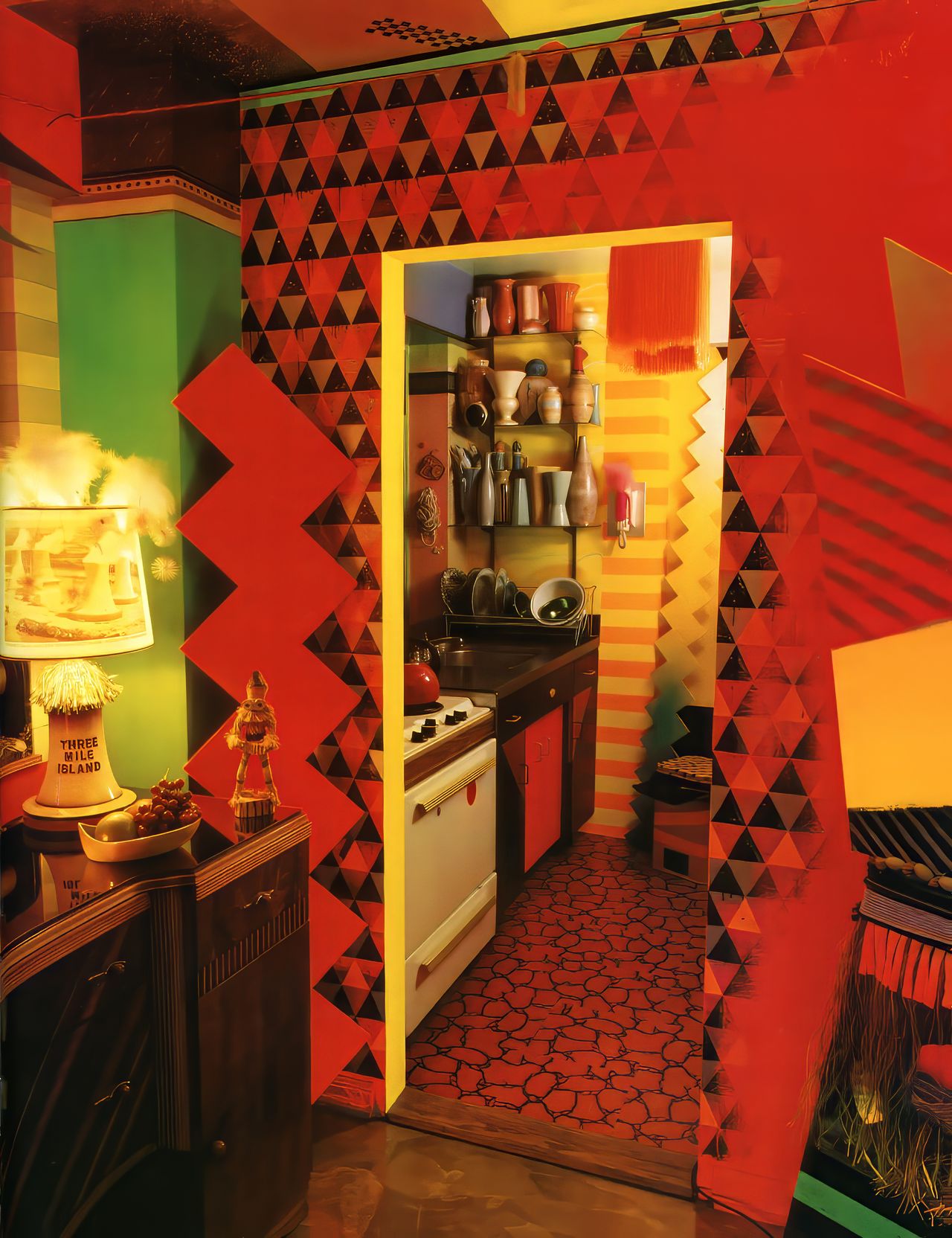Dan Friedman's colourful Day-Glo apartment