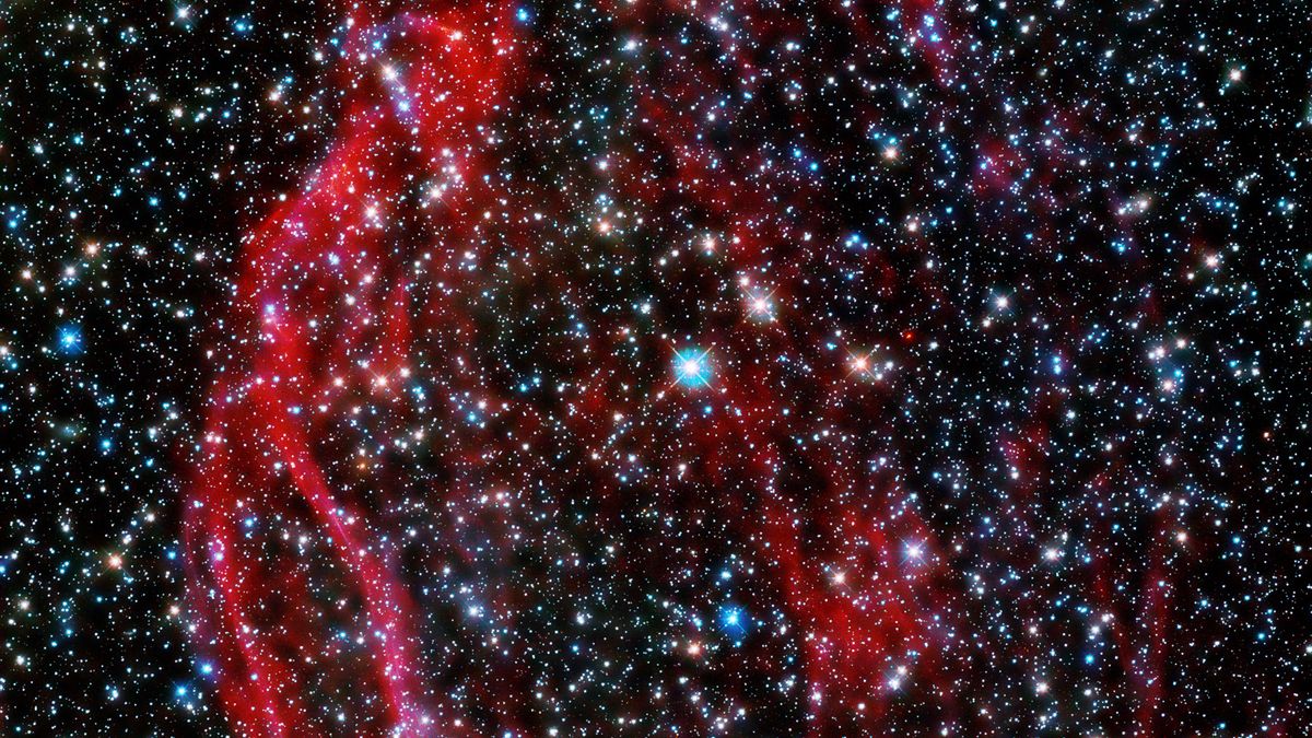 Located in the Large Magellanic Cloud, DEM L249 is believed to be a remnant of a Type 1a supernova, or the death of a white dwarf star. 