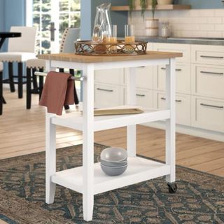 Andover Mills™ Raabe Solid Wood Kitchen Cart