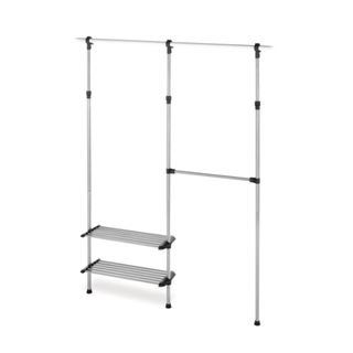 Whitmor 2 Shelf, 2 Rod Adjustable Closet System