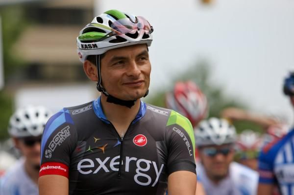 Freddy Rodriguez (Team Exergy) looking happy to be back racing again.