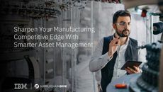 Whitepaper on How to Sharpen your Manufacturing Edge, with image of man in front of a factory machine holding a tablet