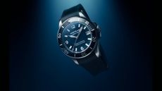 Lifestyle image of the Montblanc Iced Sea 0 Oxygen Deep 4810 underwater