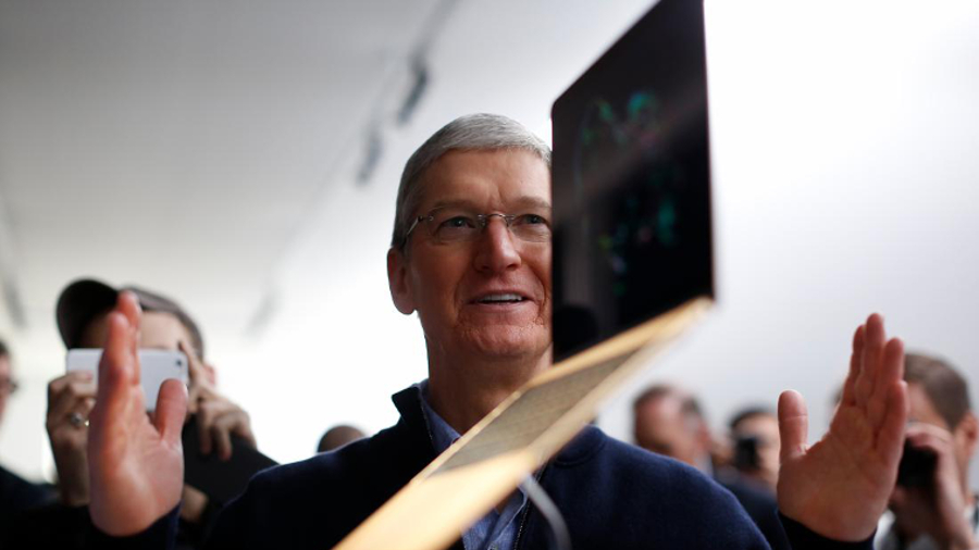 Tim Cook and a 12-inch MacBook