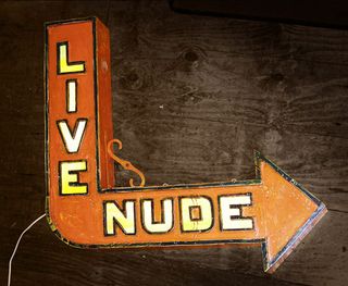 sign: live nude