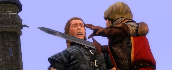 Sims medieval - threaten
