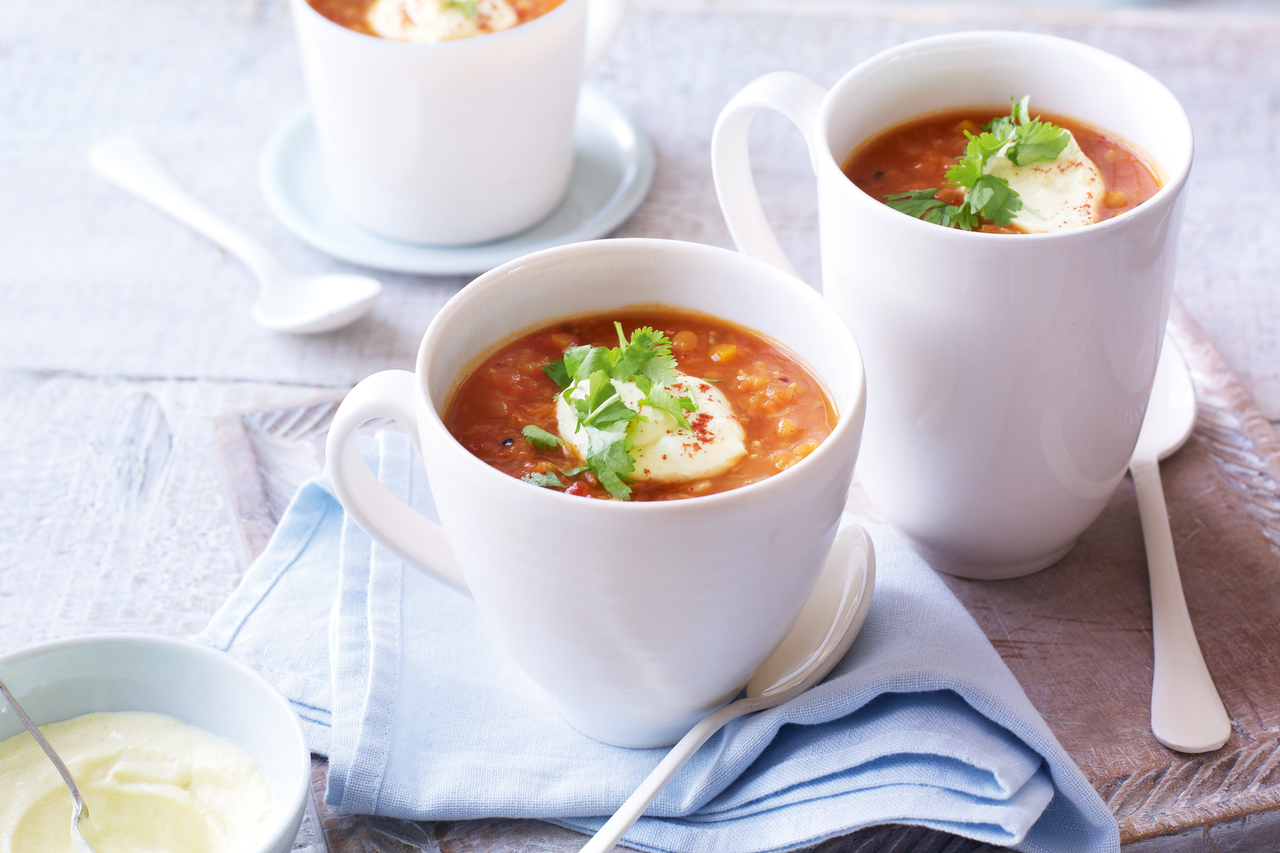 Slimming world spiced red lentil soup