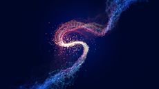 Network and data connection on a dark blue background.