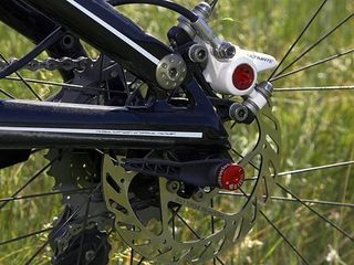 The DT Swiss RWS skewers are under 100g for the pair and offer impressive clamping force but they're slower to use than true quick-releases.