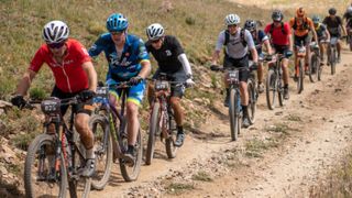 Mountain bike riders at the Leadville 100